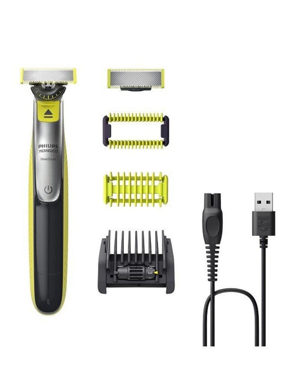 Norelco Philips OneBlade 360 Face + Body hybrid electric shaver and trimmer - Gr